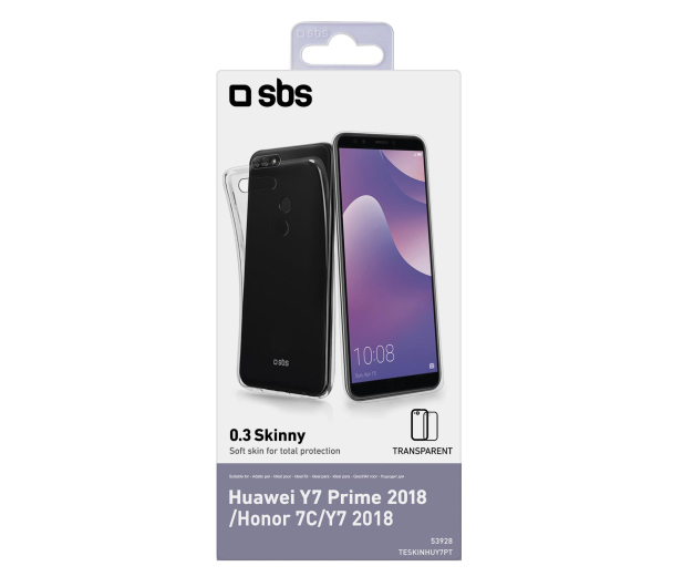 Etui Skinny do Huawei Y7 2018 przezroczyste - 1459622 - zdjęcie 2